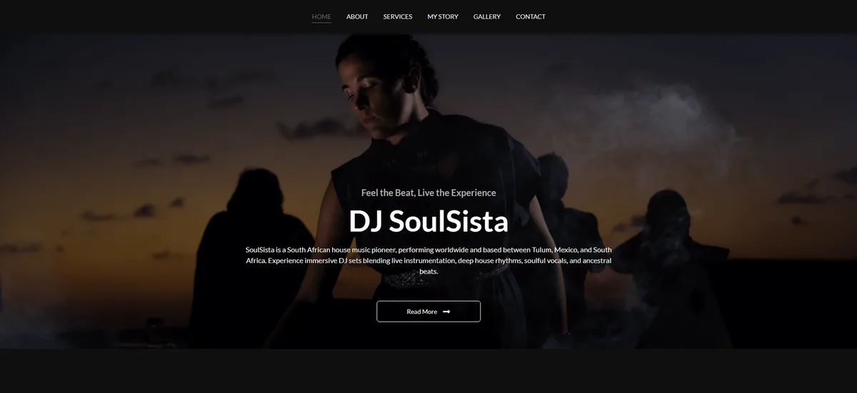 soulsista.co.za website, built by Hostking